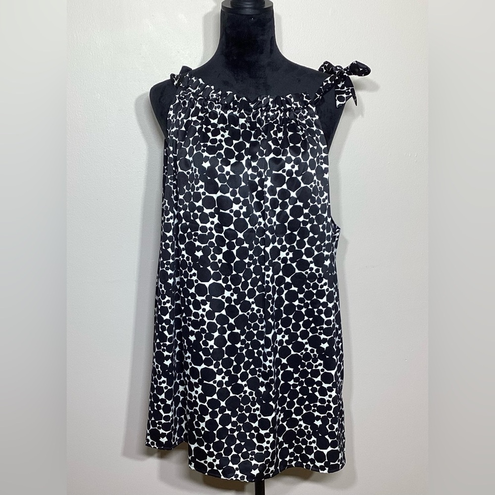 Liz Claiborne Sleeveless Polka Dot Blouse Size 2X